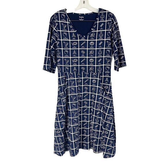 Svaha Dewey Decimal Classification Katherine Dress Womens Size 6 - Picture 1 of 7